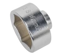 Sealey SX114 Profilo Basso Filtro Olio Socket 36mm 1cmsq Drive