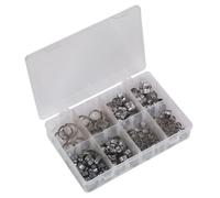 Sealey AB043SE Clip a O Singolo Orecchio Assortimento 160pc Acciaio Inox
