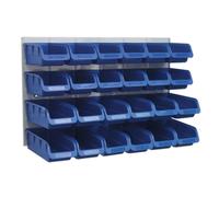 Sealey Bin e Pannello Combinazione 24 Bidoni - Blu TPS131
