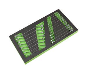 Sealey Combinazione & Profondo Offset Chiave Set 20pc Metrico IN Un Portattrezzi