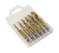 Sealey Combinazione Trapano & Rubinetto Punta Set 6pc M3 A M10 Esagono HSS