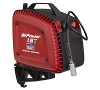 Sealey Compressore d'aria senza olio per montaggio a parete con avvolgitubo retrattile, 1,5 hp, 8 bar, 160 l/min, 7 m - SAC15WM