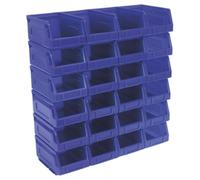 Sealey TPS224B Contenitore Di Plastica 105 X 165 X 83Mm - Blu Confezione Da 24
