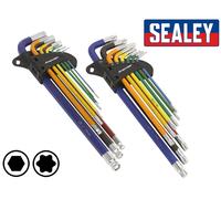 Sealey Coppia extra Lungo Estremità a Sfera Allen Chiave Esagonale & TRX Star