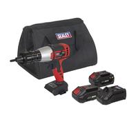 Sealey Cordless Dado Rivettatrice 20V SV20 Serie 2 Batterie Brushless CP20VNRKIT