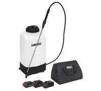 Sealey Cordless Giardino Zaino Spruzzatore 20V SV20 15L 2 Batterie CP20VGBSKIT