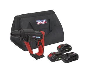 Sealey Cordless Martello Pneumatico Rotante Kit 20V SV20 Serie Sds+ - 2 Batterie
