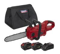 Sealey Cordless Motosega 25cm 20V 4Ah SV20 Serie Kit 2 Batterie CP20VCHSKIT