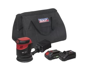 Sealey Cordless Orbitale Levigatrice Kit 125mm 20V 2Ah SV20 Serie CP20VOSKIT1