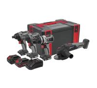 Sealey CP20VCOMBOX1 4 x 20V Brushless Tool Combo - 2 batterie