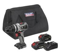 Sealey CP20VDDXKIT Kit Trapano a percussione senza spazzole 20V Ø13mm - 2 batterie