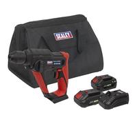 Sealey CP20VSDSKIT 20V SDS Plus - Kit trapano a percussione senza fili, 2 batterie