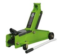 Sealey - Cric trolley da 3 tonnellate Hi Vis verde telaio lungo garage auto -...
