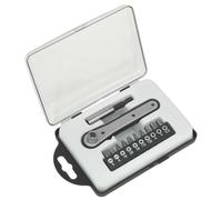 Sealey Cricchetto 0.6cm Guida Esagonale Punta Set 12pc a Incastro Phillips Torx