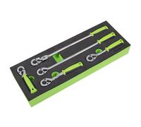 Sealey Cricchetto Chiave Set 0.6cmSq 5pc Drive Aletta Inversa Comoda Impugnatura