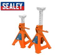 Cavalletti (Coppia) 2tonne Capacità per Stand Cricchetto Tipo - Arancio VS2002OR