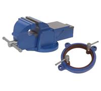 Sealey CVXTB150COMBO - Morsa professionale resistente con base girevole, 150 mm
