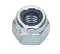 Dado Di Blocco In Nylon M5 Zincato Confezione Da 100 - Sealey NLN5 Nuovo