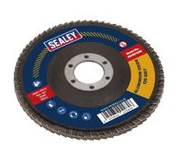 Sealey Disco Flap In Ossido Di Alluminio Ø100Mm Ø16Mm Foro 120Grit FD100120E