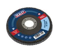 Sealey Disco Flap Zirconio Ø115Mm Ø22Mm Foro 40Grit FD11540