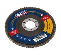 Sealey Disco Lamellare Ossido di Alluminio 125mm 22mm Foro 120Grit FD125120E