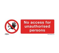 Sealey Divieto Sicurezza Insegna - No Accesso - Vinile Autoadesivo SS17V1