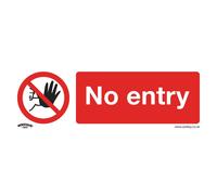 Sealey Divieto Sicurezza Insegna - No Entry - Rigido Plastica SS14P1