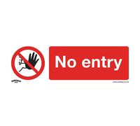 Sealey Divieto Sicurezza Insegna - No Entry - Vinile Autoadesivo SS14V1