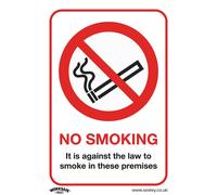 Sealey Divieto Sicurezza Insegna - No Smoking (Su Esterno) - Vinile Autoadesivo