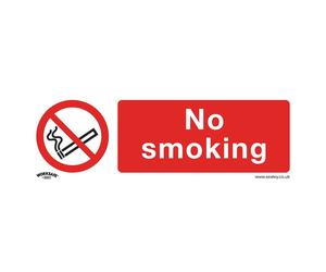 Sealey Divieto Sicurezza Insegna - No Smoking - Vinile Autoadesivo - Confezione