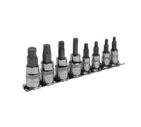 Sealey Esagonale Presa Punta Set Lock-On™ 8pc 0.6cm & 1cmSq Guida -