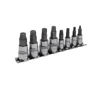 Sealey Esagonale Presa Punta Set Lock-On™ 8pc 0.6cm & 1cmSq Guida Metrica