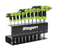 Sealey Estremità a Sfera Set Chiavi Esagonali 10pc Manico a T Metrico S01150