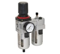 Sealey Filtro Aria Regolatore Lubrificatore Alto Flusso 99cfm SA4001
