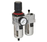 Sealey Filtro Aria Regolatore Lubrificatore Alto Flusso 99cfm SA4001