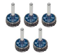 Sealey Flap Wheel 25 X 10Mm 6Mm Shaft 40Grit - Pack Di 5 FW2510405