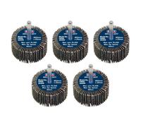 Sealey Flap Wheel 50 X 25Mm 40Grit 6Mm Shaft - Pack Di 5 FW5025405