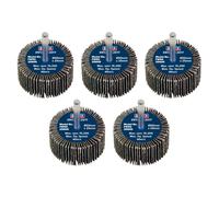 Sealey Flap Wheel 50 X 25Mm 60Grit 6Mm Shaft - Pack Di 5 FW5025605