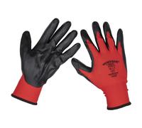 Flessibile Impugnatura Nitrile Palmo Guanti (XL) - Confezione Di 6 Coppie -