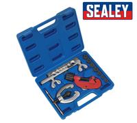 Sealey Freno Tubo Svasatura & Tagliando Kit 10pc Riparazione 3/16 - 5/8 AK506