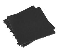 Sealey Polipropilene Pavimento Piastrella 400 x 400mm - Nero Treadplate - Pacco