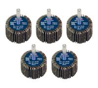 Sealey FW4030405 40 x 30mm Abrasiva Linguetta Ruota Su 6mm Asta 40Grit - Pacco 5