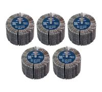 Sealey FW8040405 80 x 40mm Abrasiva Linguetta Ruota Su 6mm Asta 40Grit - Pacco 5
