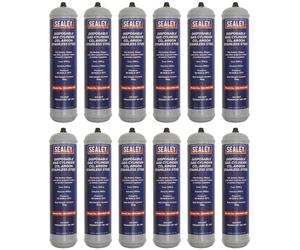 Sealey Gas Cilindro Monouso Biossido di Carbonio / Argon 100g - Scatola 12 Mig /