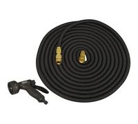 Sealey GH30E Ø17mm Estensibile Giardino Tubo Nero 30m Premium