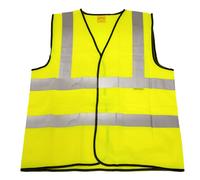 Sealey Gilet Hi-Vis (Uso Stradale e Sito) Giallo - Grande 9804L