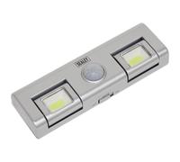 Sealey GL93 Luce Automatica 1W COB LED Con Sensore PIR 3 X AA Cell
