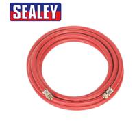 Sealey Gomma Tubo Aria Compressa 5m X 8mm Diametro 0.6cm Bsp Connettori (5 M)
