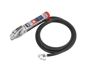Sealey Gonfiatore Pneumatici Professionale 2,5m Tubo & Connettore Clip SA37/94