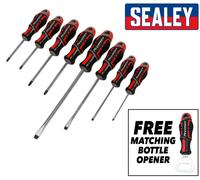 Sealey Gripmax Cacciavite Set 8pc - Alta Potenza Maniglie + Abbinato